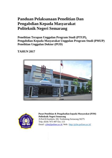 Pdf Panduan Pelaksanaan Penelitian Dan Pengabdian Kepada