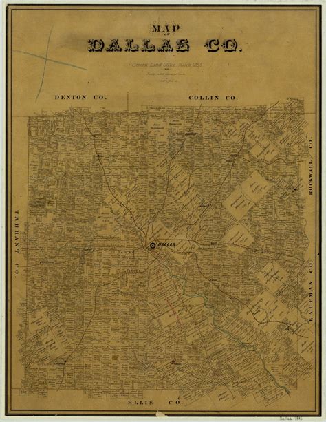 Map of Dallas County – Legacy of Texas