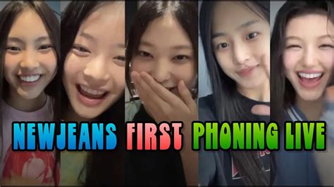 Eng Sub Newjeans First Phoning Live Youtube