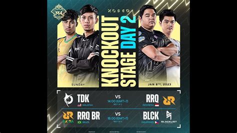 LIVE NOBAR BABAK ELIMINASI M4 RRQ AKIRA VS BLACKLIST WORLD