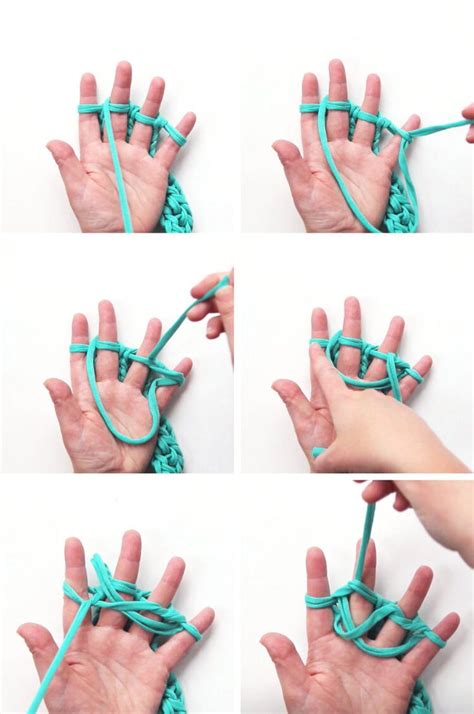 How To Finger Knit Casting Off Gathering Beauty Finger Knitting