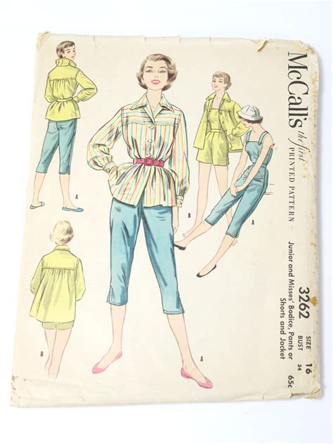 1950 S Vintage McCalls Pattern No 3262 Sewing Pattern 50s McCalls