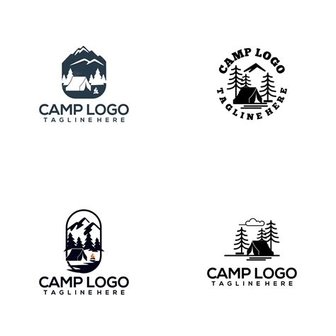 Premium Vector | Camp Logo Collection