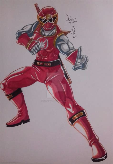 Ninja Storm Red Ranger / Tempestade Ninja Ranger V by WillianVeloso on ...