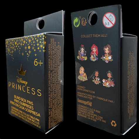 54276 Unopened Blind Box Hot Topic Chibi Princess Friends Loungefly Disney Pin