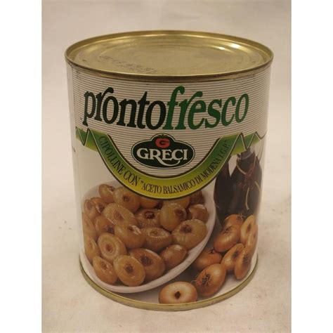 Greci Prontofresco Cipolline Con Aceto Balsamico Di Modena 840g Konse