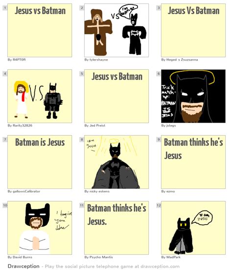 Jesus Vs Batman Drawception