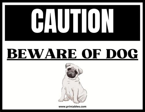 35+ Beware Of Dog Signs | Download Free Pintables