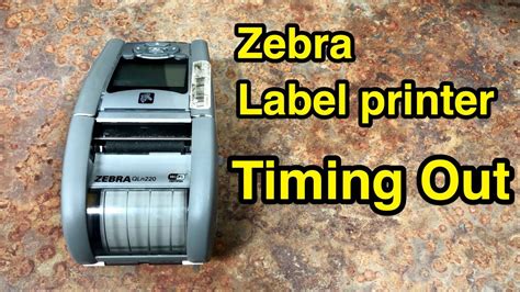 How To Fix Zebra Label Printer Shutting Down Timing Out Too Quickly Youtube