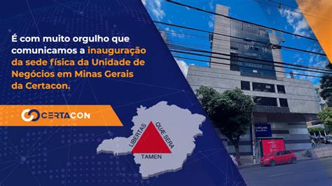 Inaugura O Da Sede F Sica Da Unidade De Neg Cios Em Minas Gerais Da