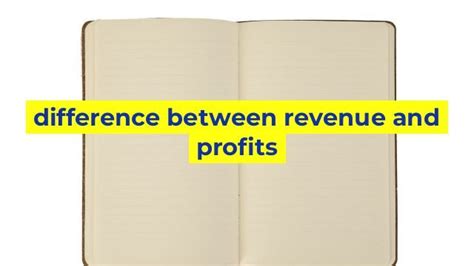 Difference Between Revenue And Profits Sinaumedia