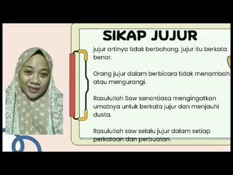 Islamic Education Grade Sikap Jujur Nabi Muhammad Saw Youtube