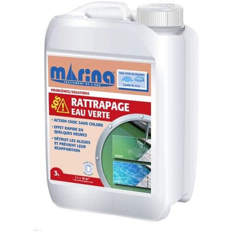 Marina SOS Rattrapage Eau Verte Liquide 3L