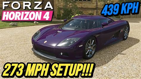 FORZA HORIZON 4 273 MPH Koenigsegg CCX Setup YouTube