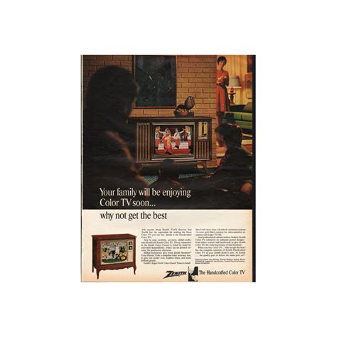 1966 Zenith Color TV Vintage Ad Why Not Get The Best