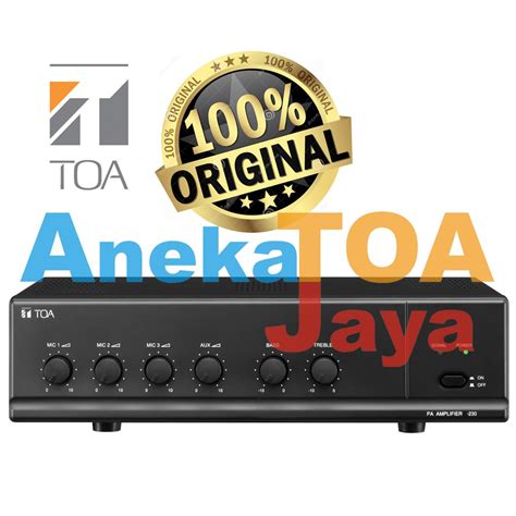 Jual ORIGINAL TOA ZA 230W 30 Watt AMPLIFIER MIXER 30 W Power Output