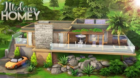 HOMEY MODERN HOUSE For Singles Couples NO CC The Sims 4 Speed