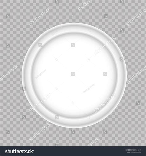 Plate Empty Isolated Vector Illustration Stock Vector (Royalty Free ...