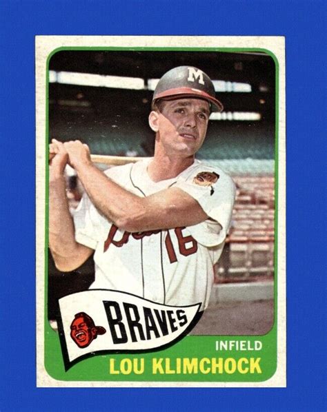 1965 Topps Set Break 542 Lou Klimchock NR MINT GMCARDS EBay