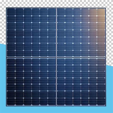 Solar Panel Array Isolated Object Transparent Background Premium Ai