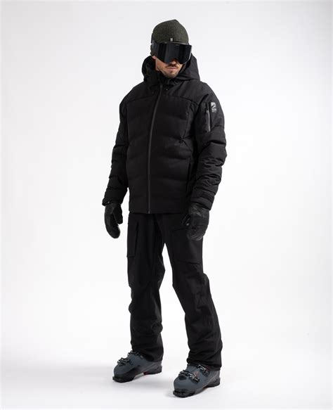 mens black ski jacket downhill sun valley