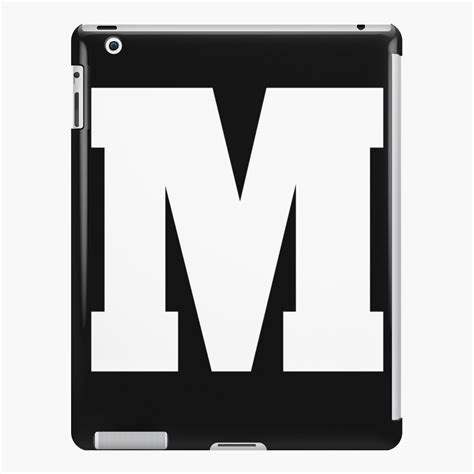 Alphabet M Uppercase Letter M Letter M IPad Case Skin By