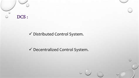 Dcs Distributed Control System Ppt