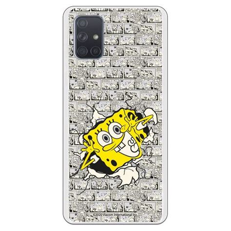 Funda Original Compatible Con Samsung Galaxy A71 Bob Esponja Comic