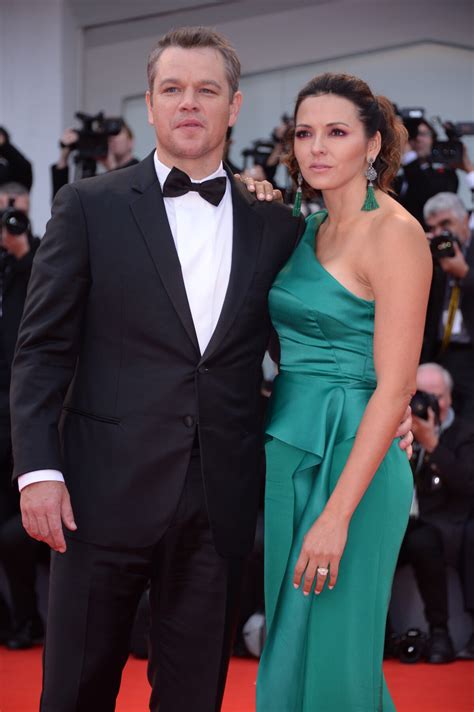 Photo Matt Damon et sa femme Luciana à la première de Suburbicon au