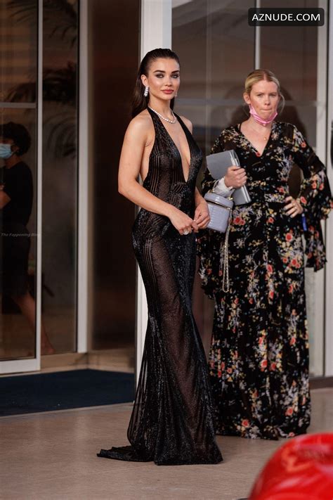 Amy Jackson Sexy Flaunts Her Nude Tits In A See Through Dress At The Th AmfAR Gala In France