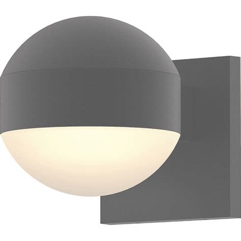 Sonneman 7300 DC DL 74 WL REALS Contemporary Textured Gray LED Outdoor