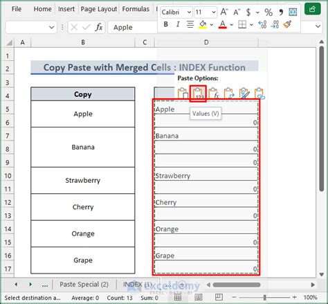 How To Copy And Paste In Excel With Merged Cells 2 Methods