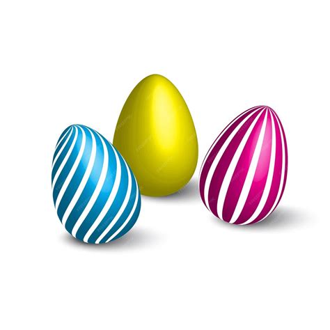 Premium Vector Easter Eggs Set Spring Decoration Vector Illustration