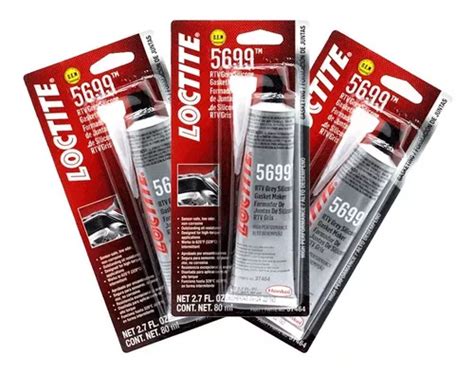 Silicones Loctite 5699 Rtv Gris Formador De Juntas 3 Pz