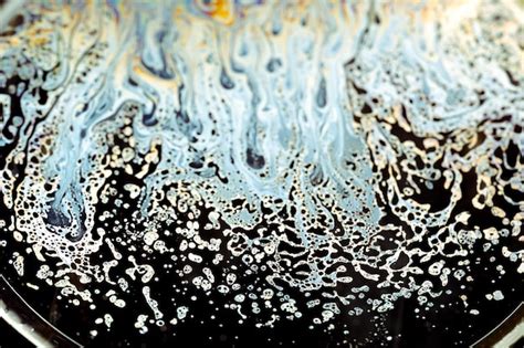 Premium Photo Macro Of Soap Bubbles Made With Dish Soap On Black