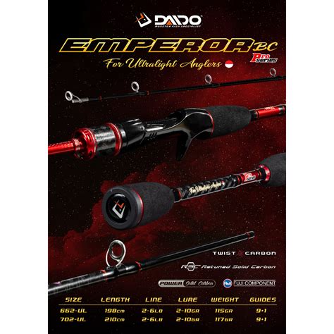 Daido EMPEROR PRO UL SOLID CARBON 195CM 210CM 2 6LB Shopee Malaysia