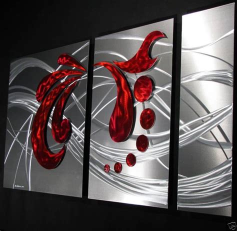 Abstract Metal Wall Art Painted Sculpture Decor Design by NY - Etsy