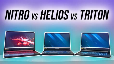 Acer Nitro 5 Vs Helios 300 Vs Triton 500 Comparison Youtube