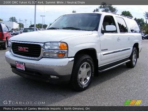 Summit White 2006 GMC Yukon XL SLT 4x4 Neutral Shale Interior