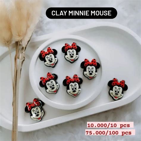 Jual 10 Clay Minnie Mouse Shopee Indonesia