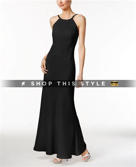 Calvin Klein Open Back Halter Gown Gowns Of Elegance Halter Gown Gowns