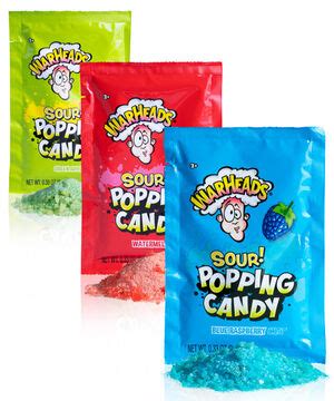 Warheads Popping Candy: Sour candy that detonates on your tongue!