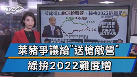 萊豬爭議給送槍敵營 綠拚2022難度增【tvbs說新聞】20201219 Youtube