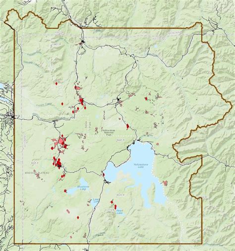 Yellowstone National Park Maps Official Park Map Topo And More