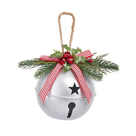 8 5 21CM Large Size Metal Jingle Bell Christmas Tree Decorations