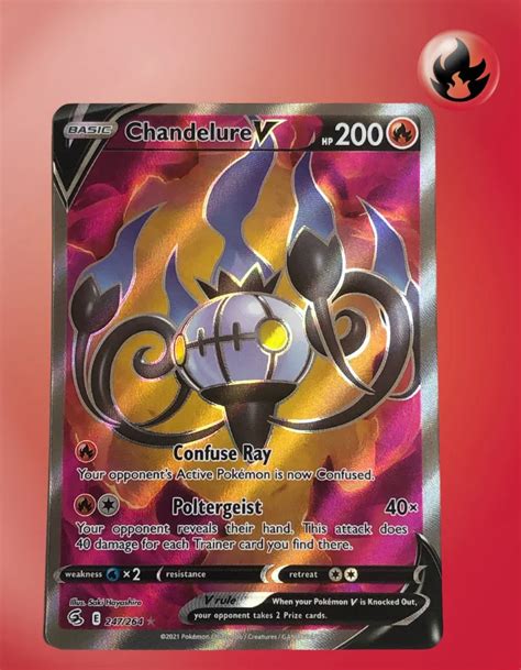 Chandelure V 247 264 Fusion Strike TCG Coleccionistas