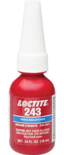 Loctite 243 Threadlocker Medium Strength For Fastners 6 20mm Oil