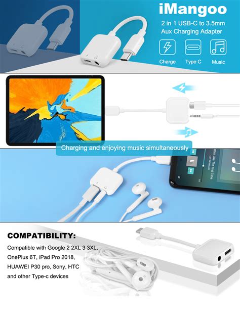 Amazon Type C To Headphone Aux Adapter Mm Digital Earphone