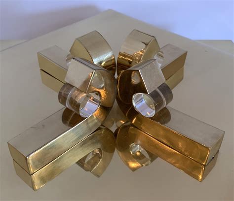 Mid Century Modern Lorin Marsh Brass Lucite Deco Champagne Cooler Ice Bucket For Sale At 1stdibs