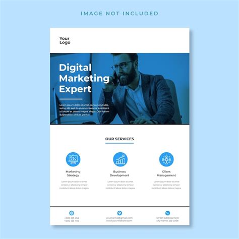 Premium Psd Psd Modern Digital Marketing Agency Flyer Template